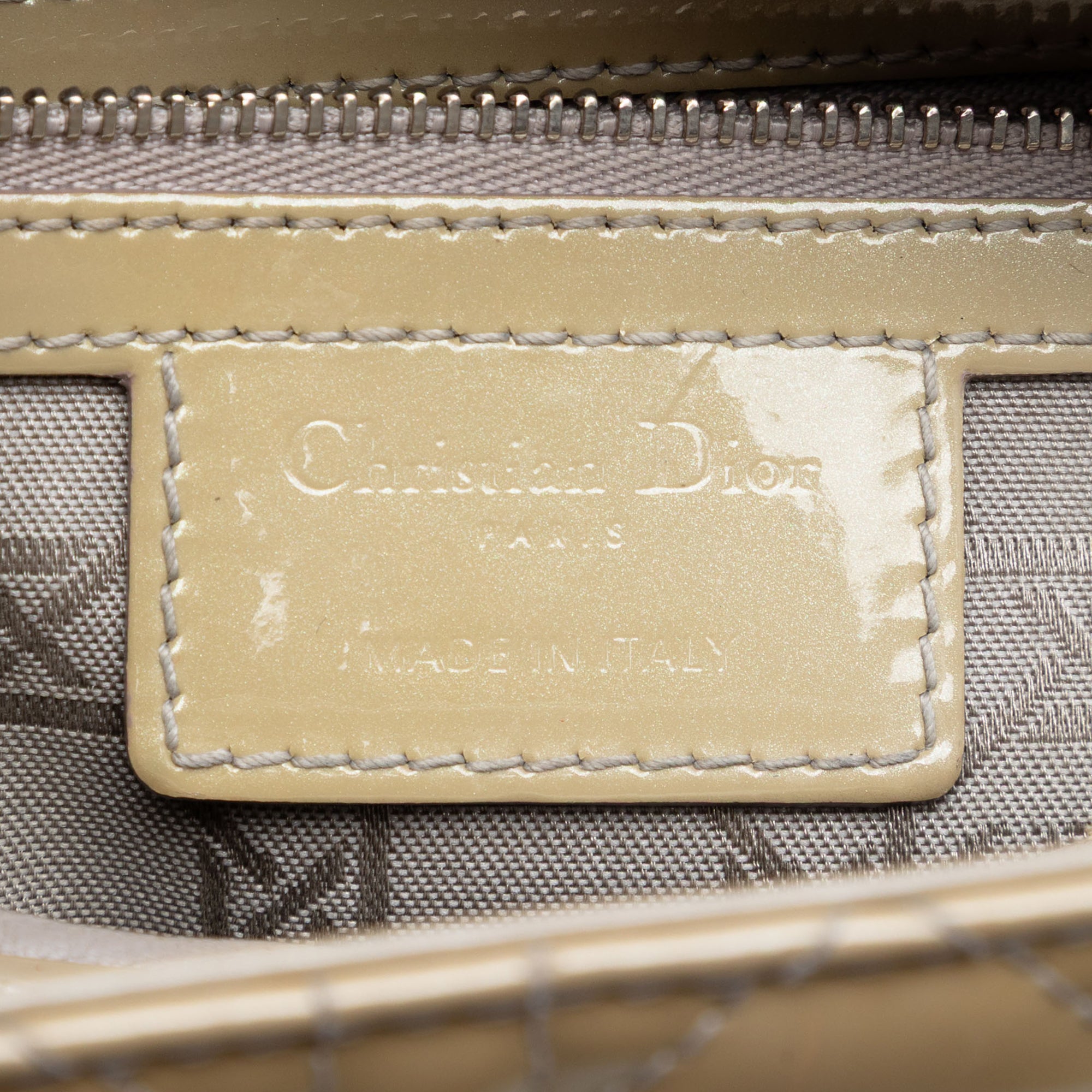 Medium Patent Cannage Lady Dior - Image 5