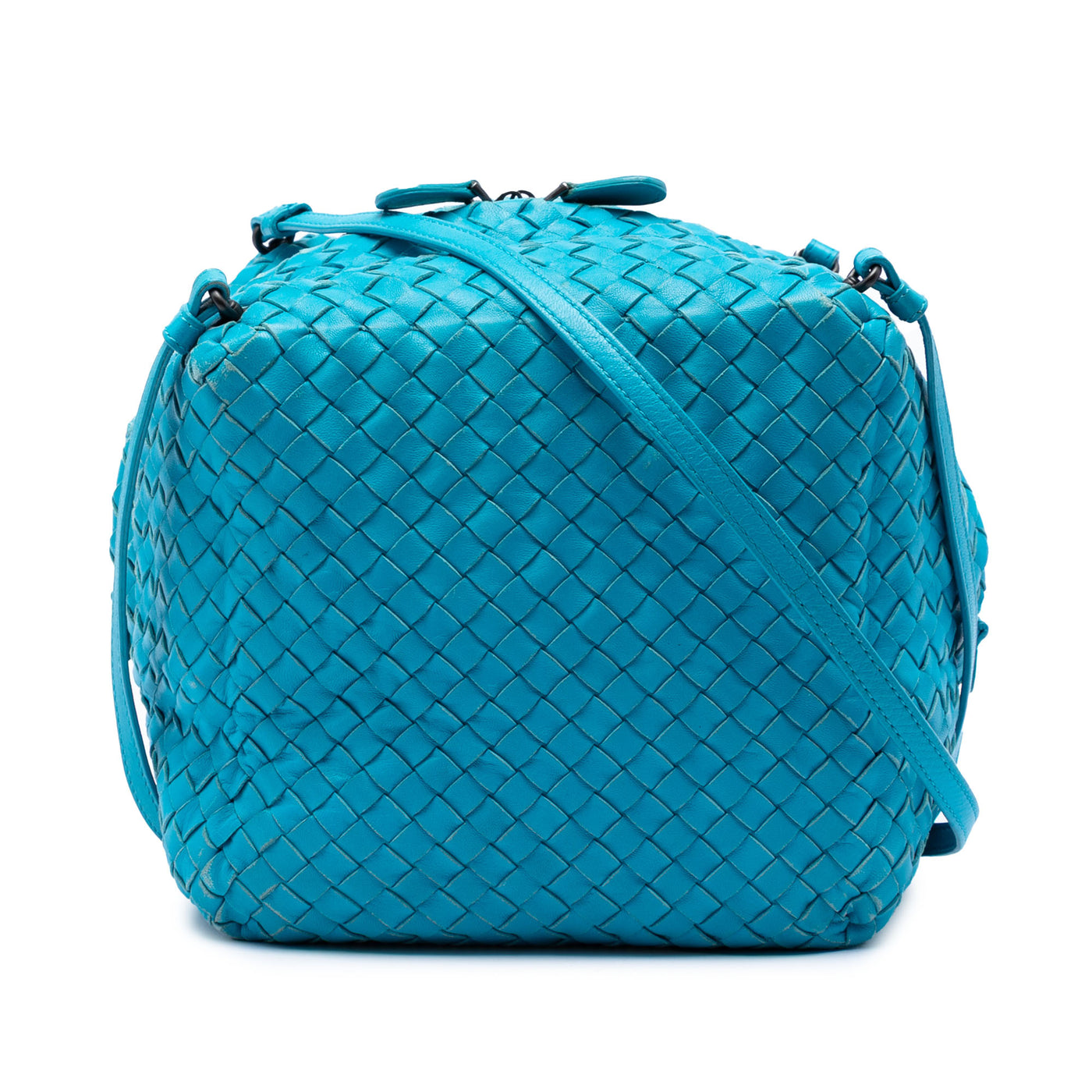 Nappa Intrecciato Cube Crossbody - Image 1