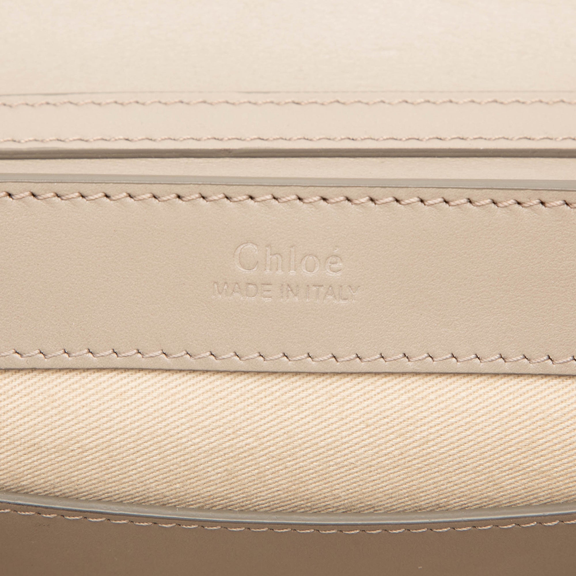 Calfskin and Suede C Clutch With Chain - Image 5