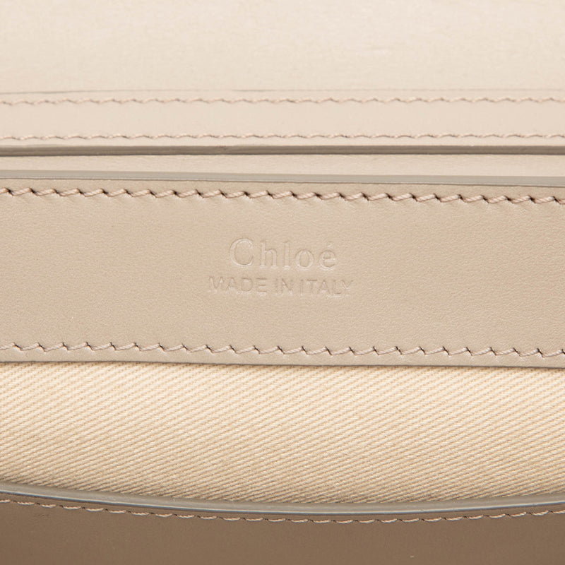 Calfskin and Suede C Clutch With Chain - Image 5