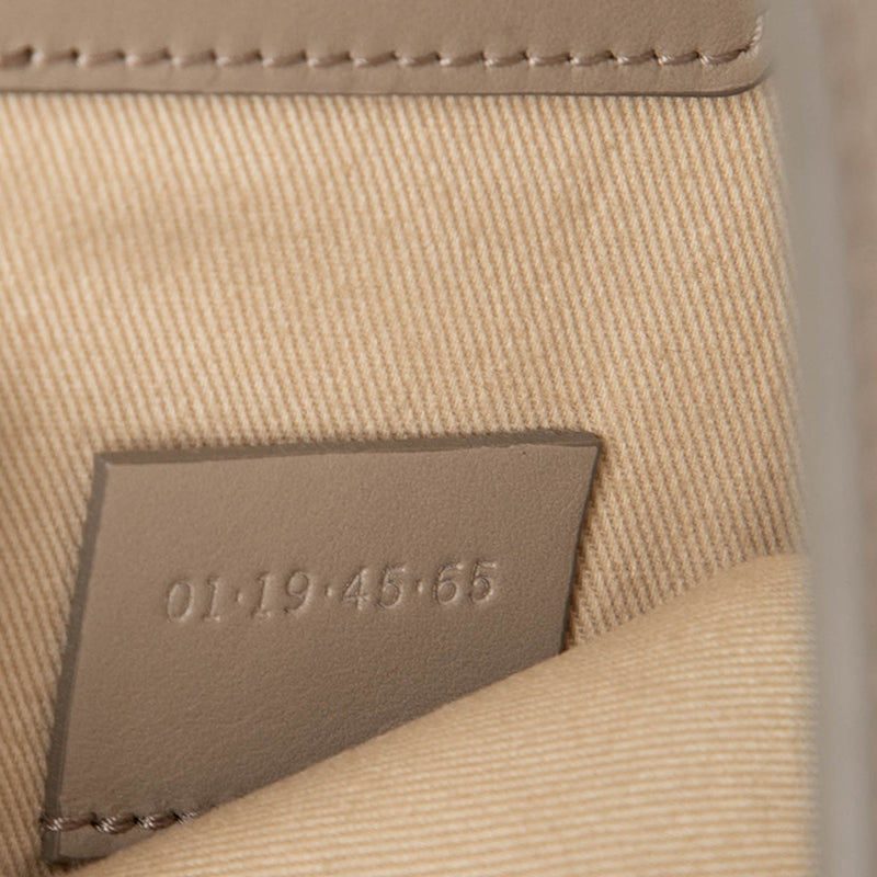 Calfskin and Suede C Clutch With Chain - Image 6
