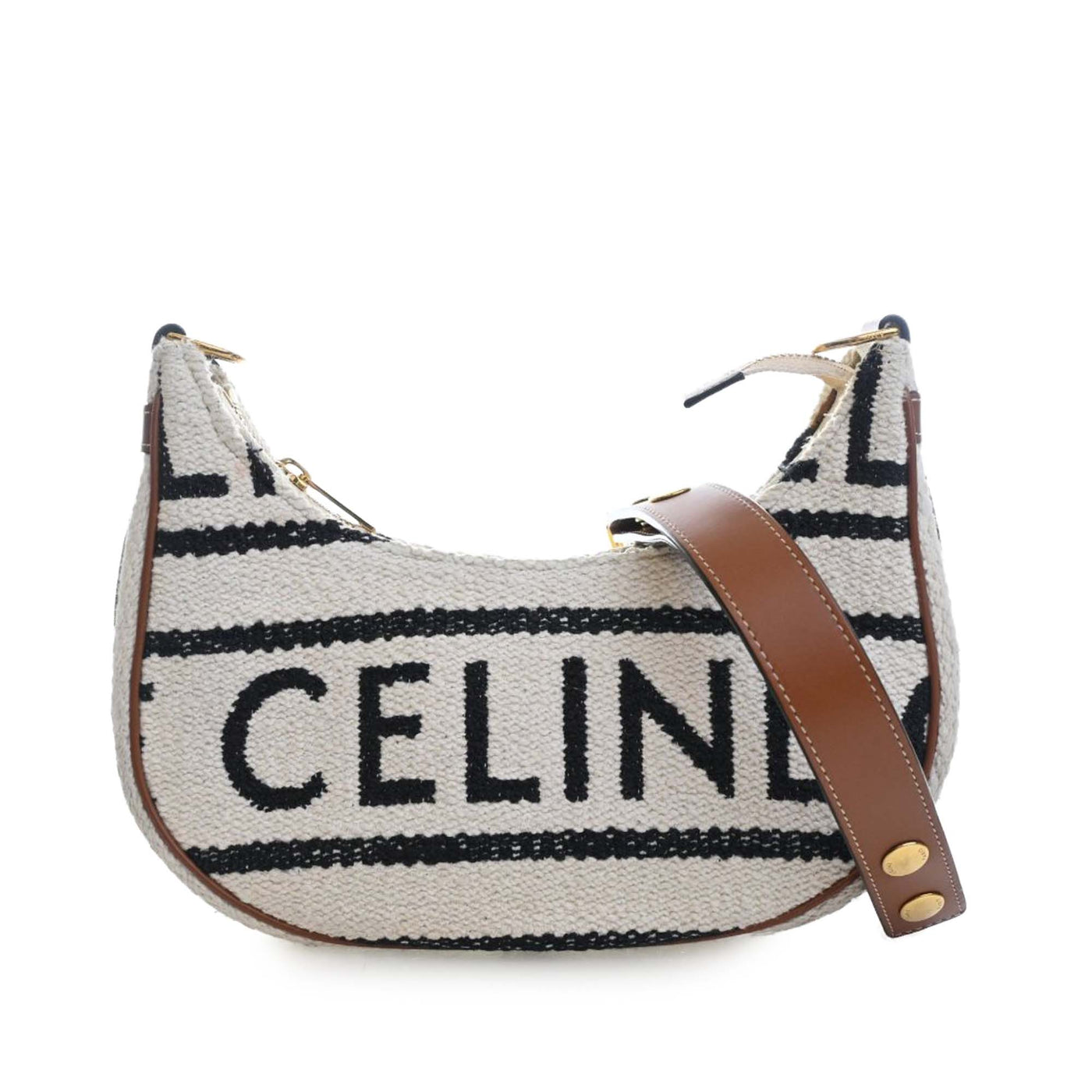 Medium Knitted Textile Ava Shoulder Bag - Image 1