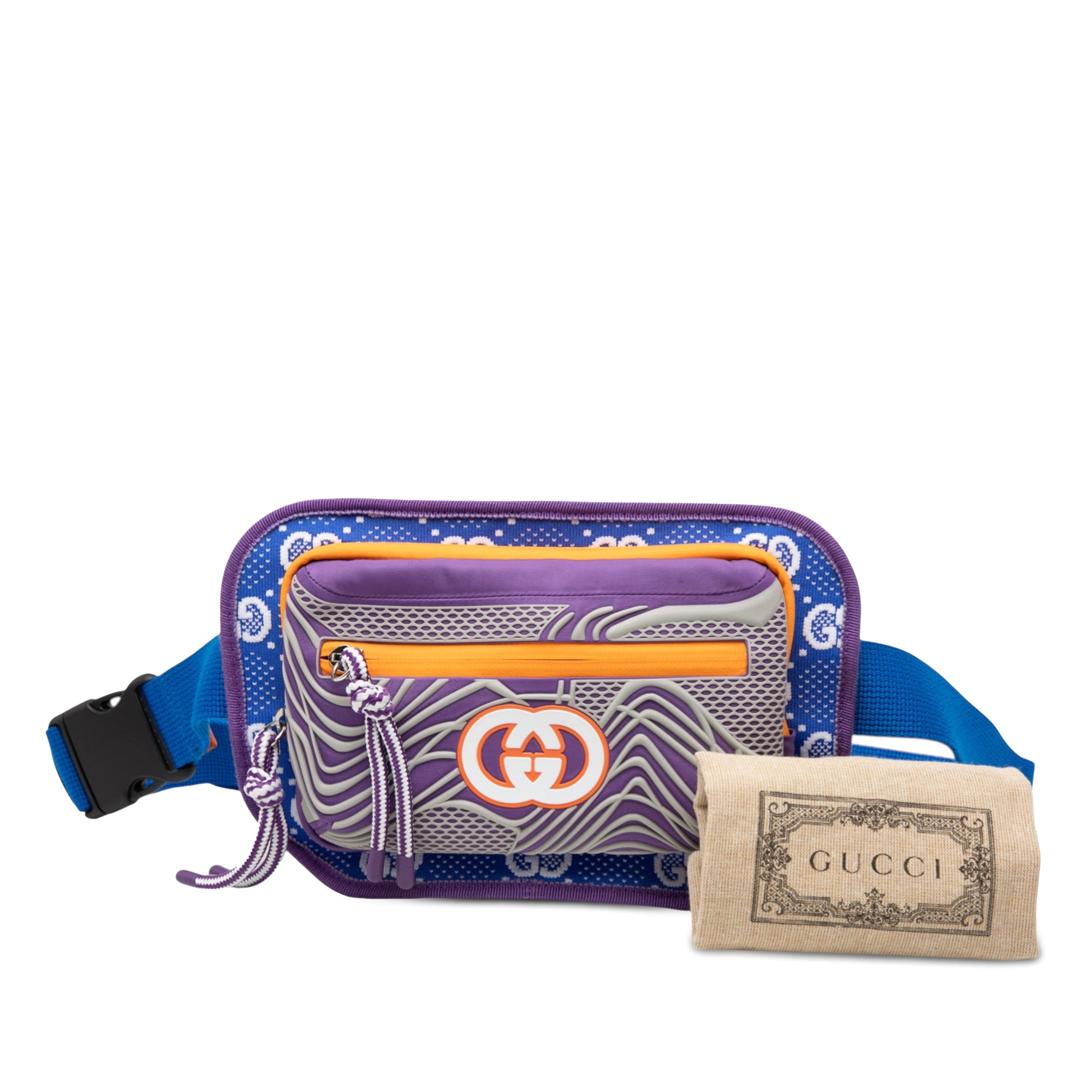 GG Nylon and Rubber Belt Bag - Image 8