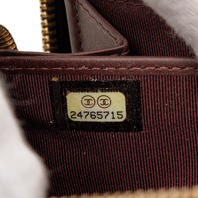 CC Quilted Caviar Zip Around Long Wallet - Image 6