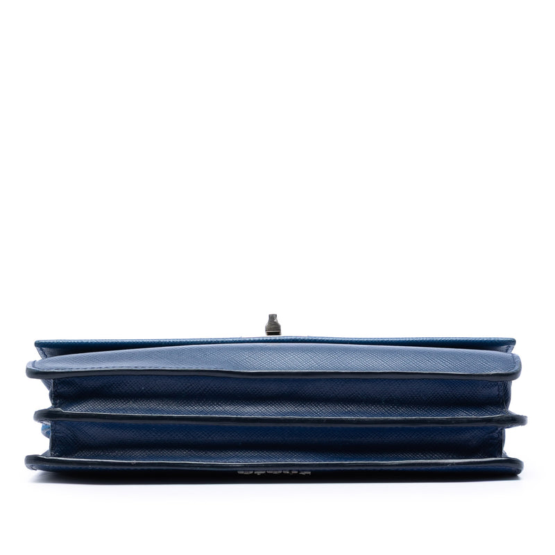 Saffiano Turn Lock Wallet on Strap - Image 3