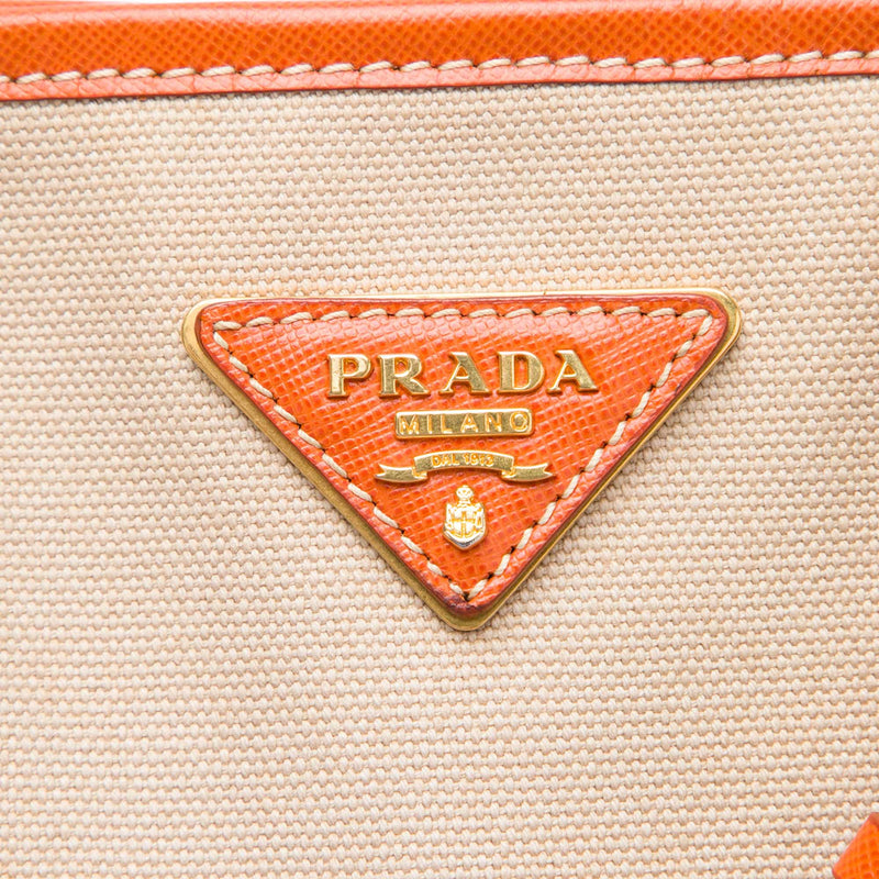 Saffiano Trimmed Canvas Canapa Satchel - Image 5