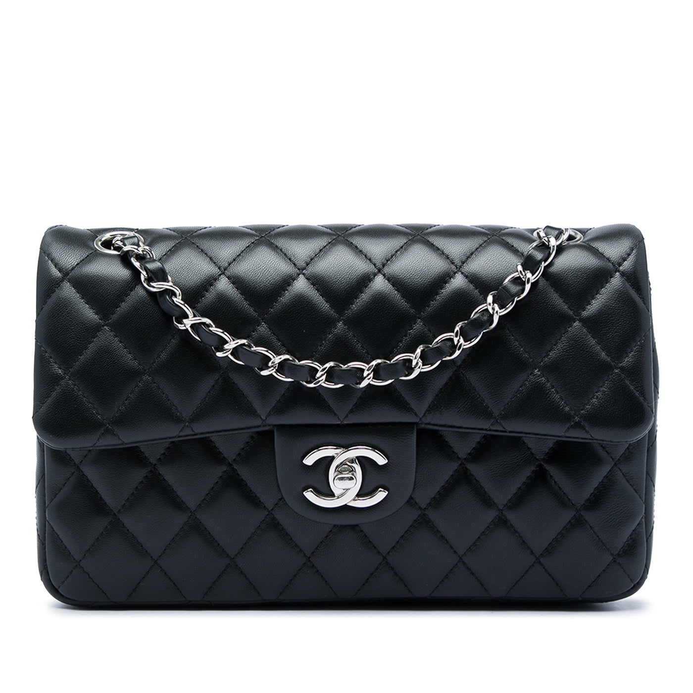 Medium Classic Lambskin Single Flap - Image 1