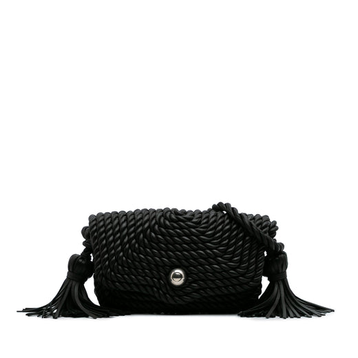 Lambskin Torchon Classic Tasseled Twisted Crossbody - Image 1