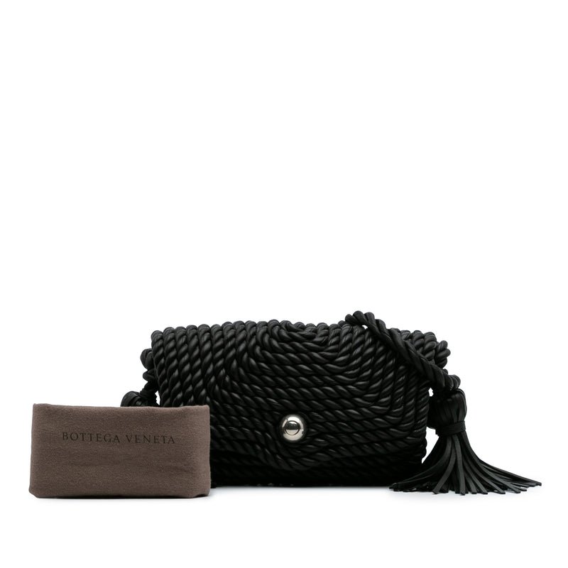 Lambskin Torchon Classic Tasseled Twisted Crossbody - Image 10