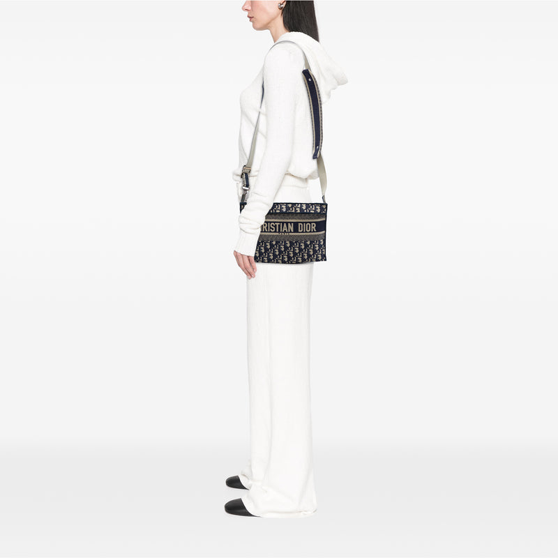 Oblique Canvas Flat Crossbody - Image 6