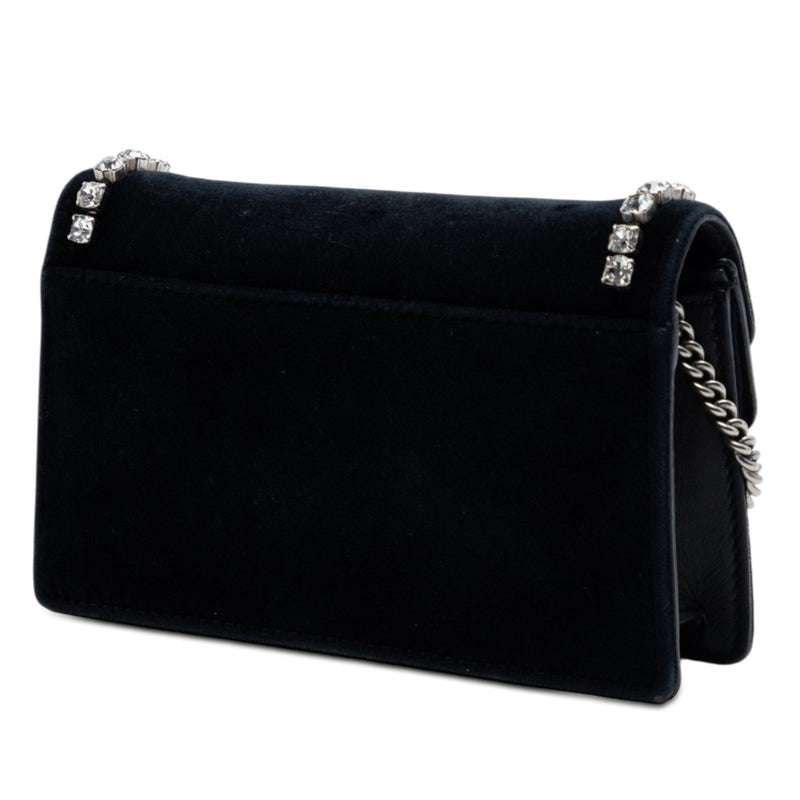 Mini Crystal Embellished Velvet Dionysus Crossbody - Image 2