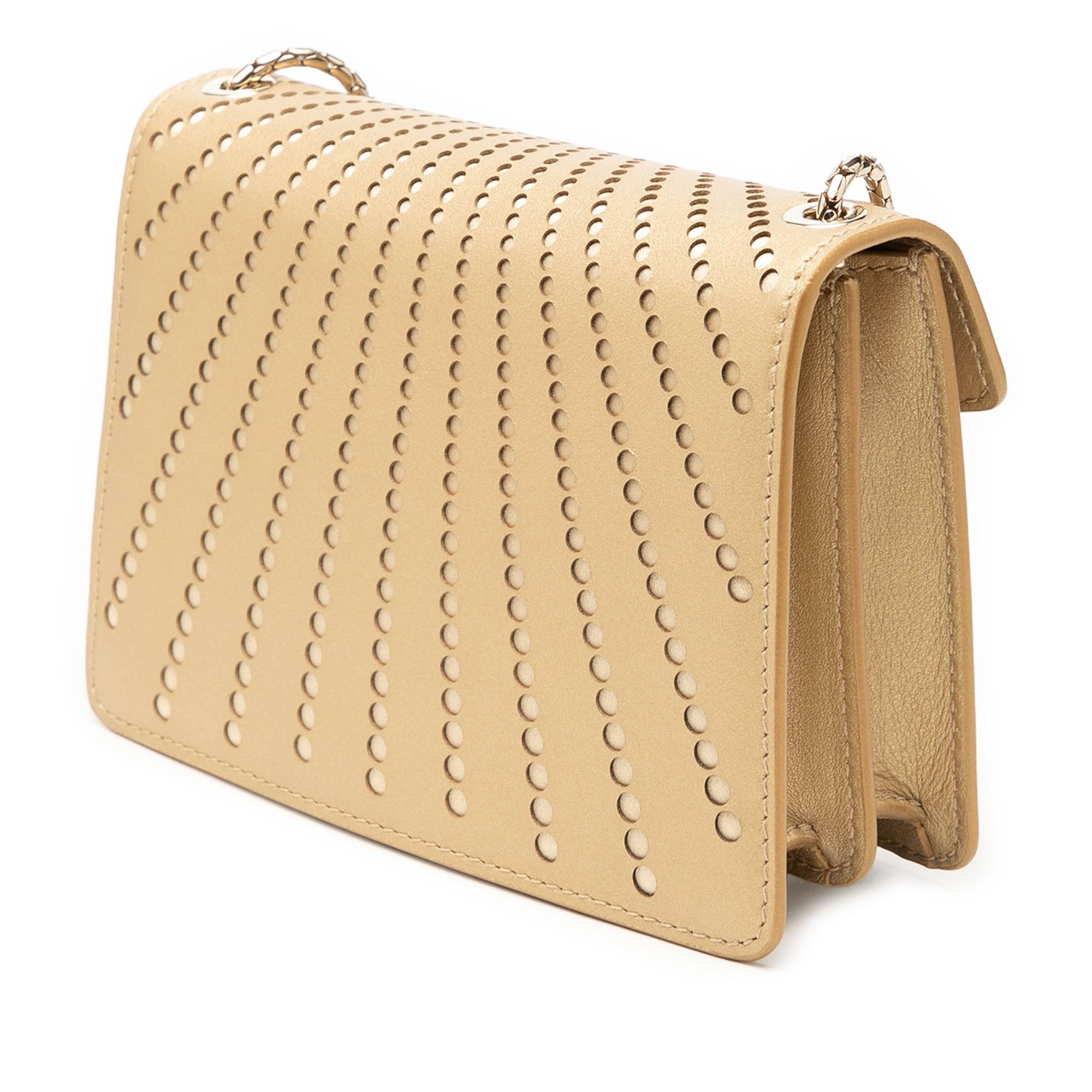 Mini Laser Cut Calfskin Serpenti Forever Diamond Blast Sunshine Crossbody - Image 2