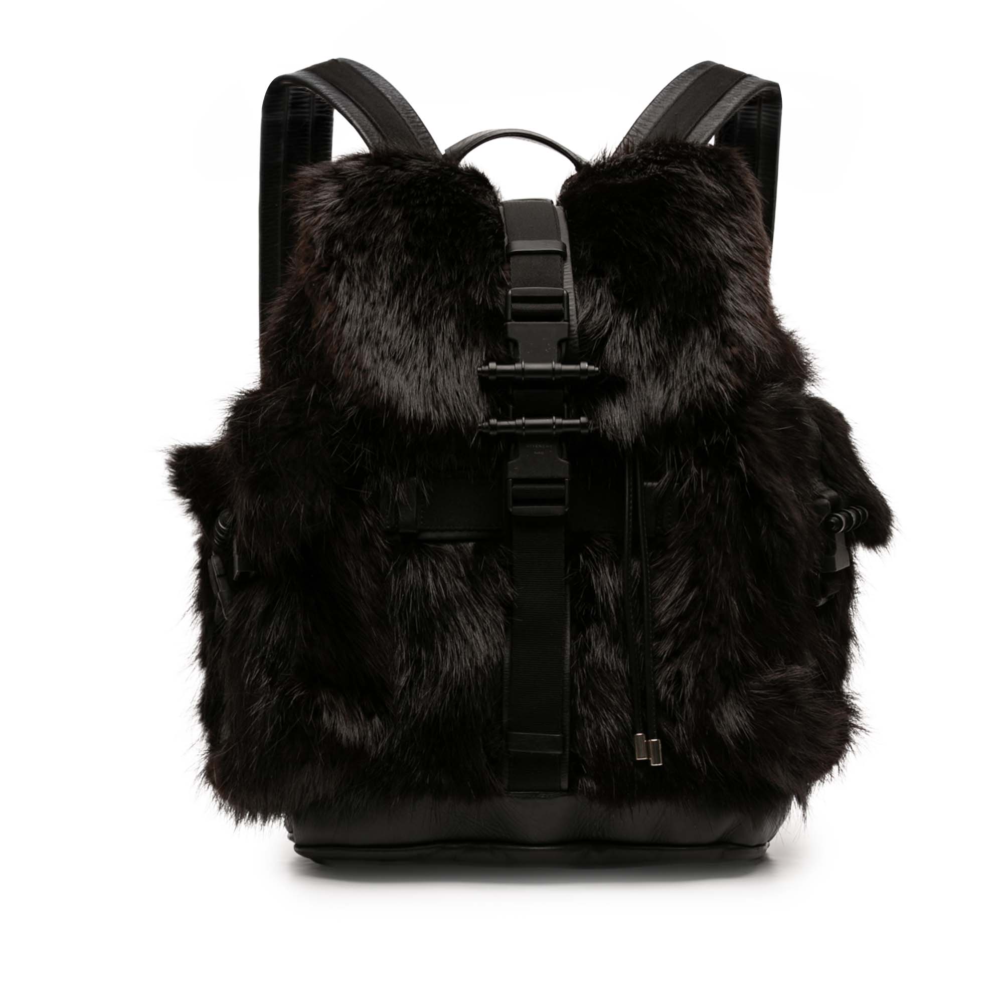 Leather and Fur Obsedia Backpack - Image 1