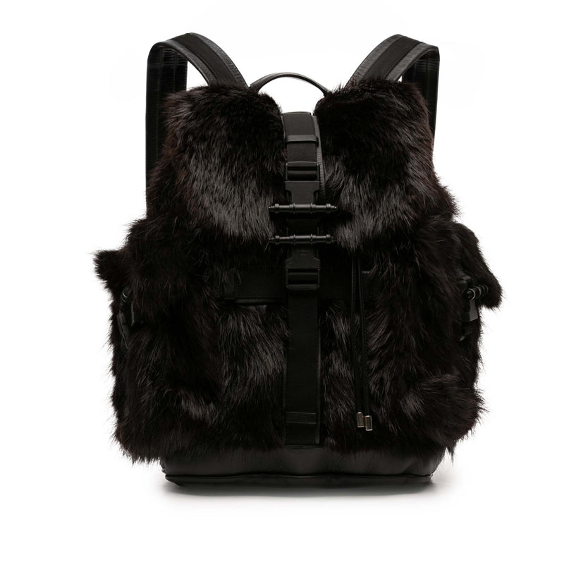 Leather and Fur Obsedia Backpack