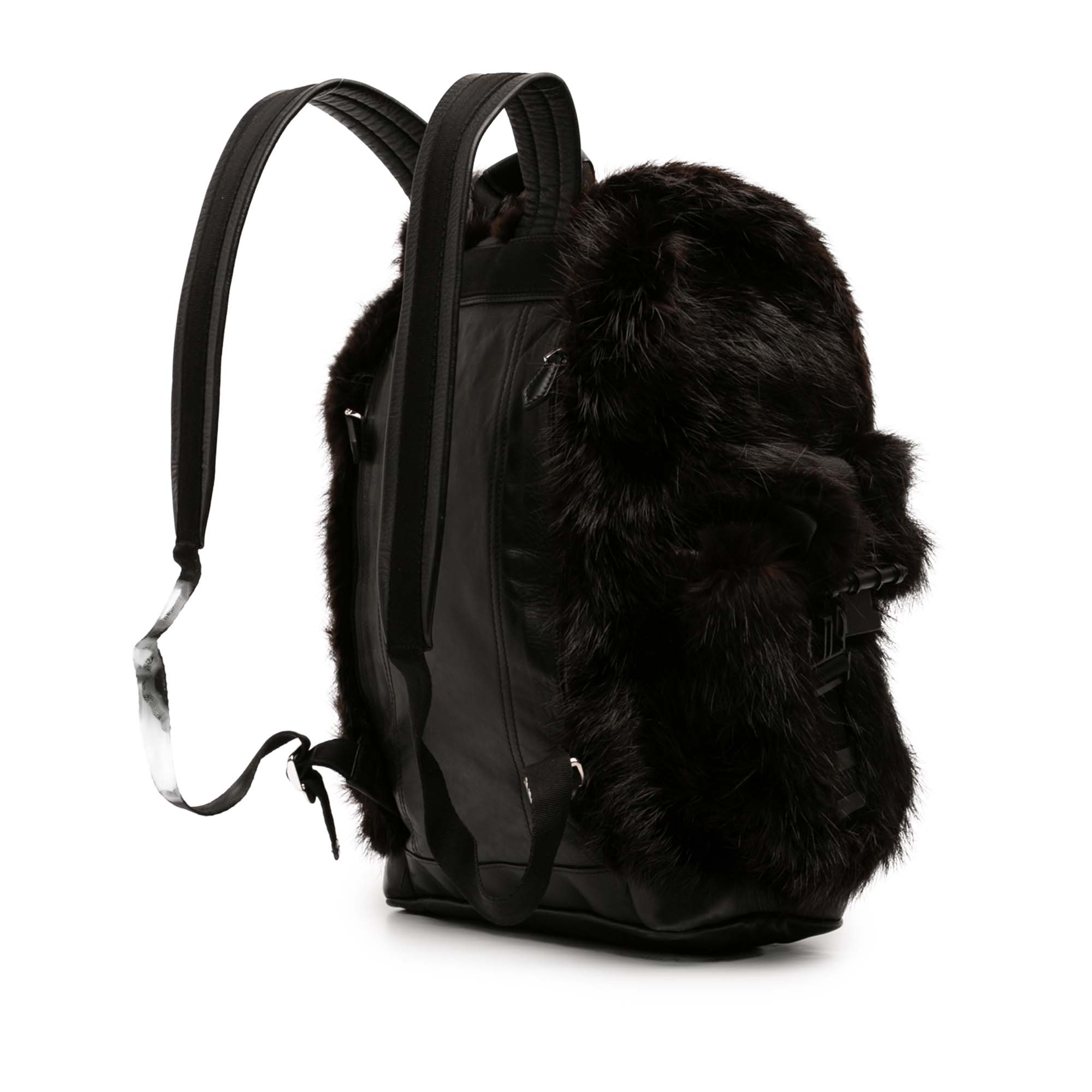 Leather and Fur Obsedia Backpack - Image 2
