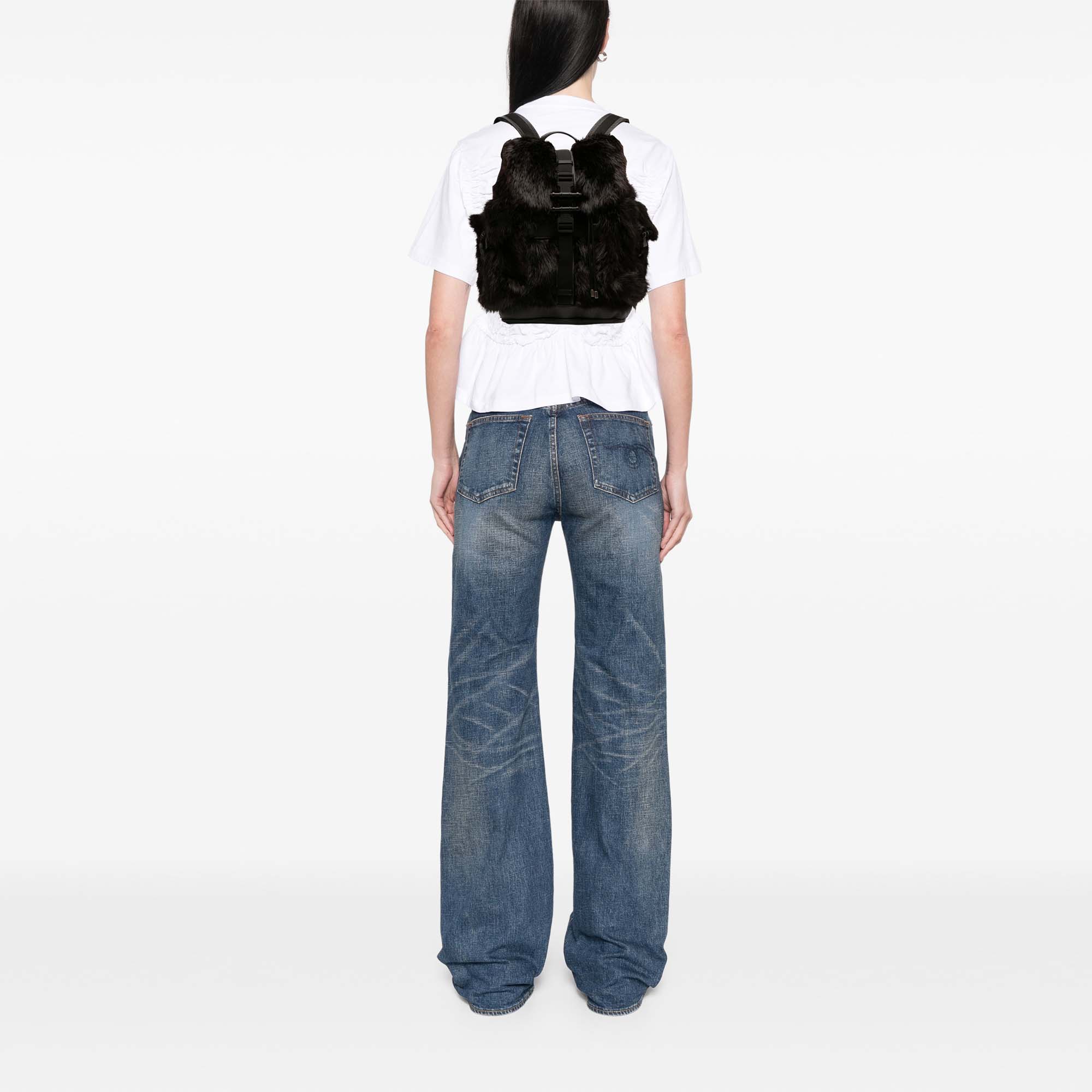 Leather and Fur Obsedia Backpack - Image 7