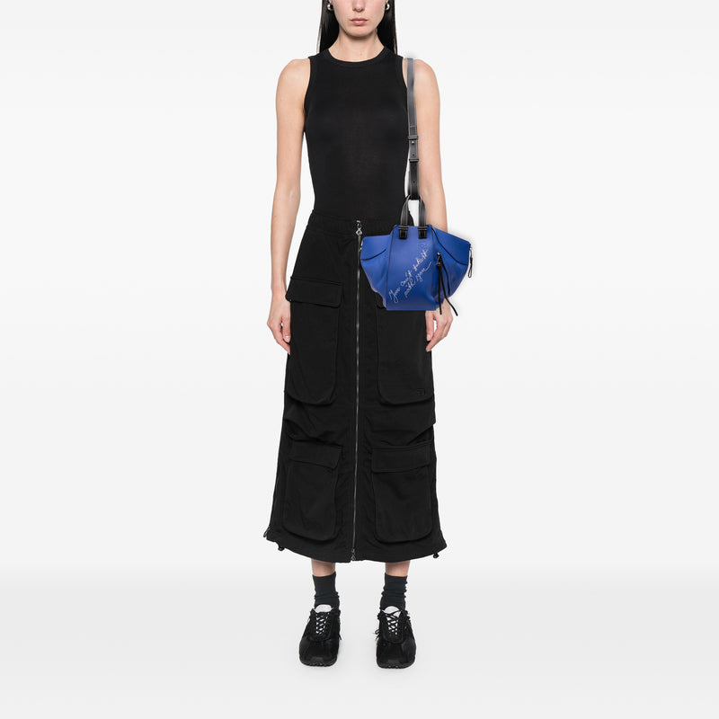 Small Bicolor Calfskin Can't Take It Hammock Bag - Image 7