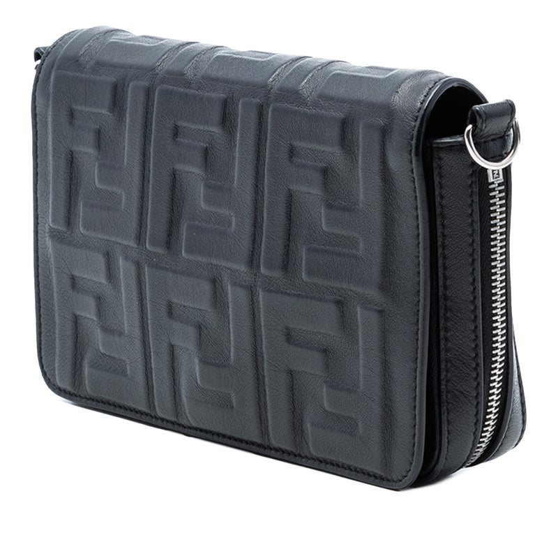 Mini Zucca Embossed Nappa Expandable Flap Crossbody - Image 2