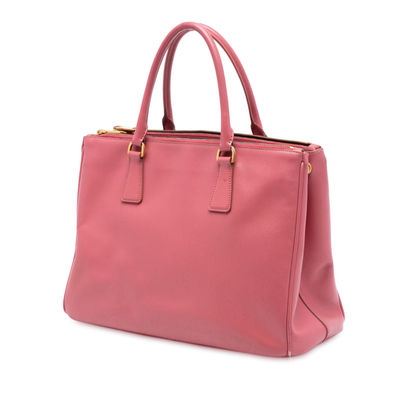 Medium Saffiano Lux Galleria Double Zip Satchel - Image 2