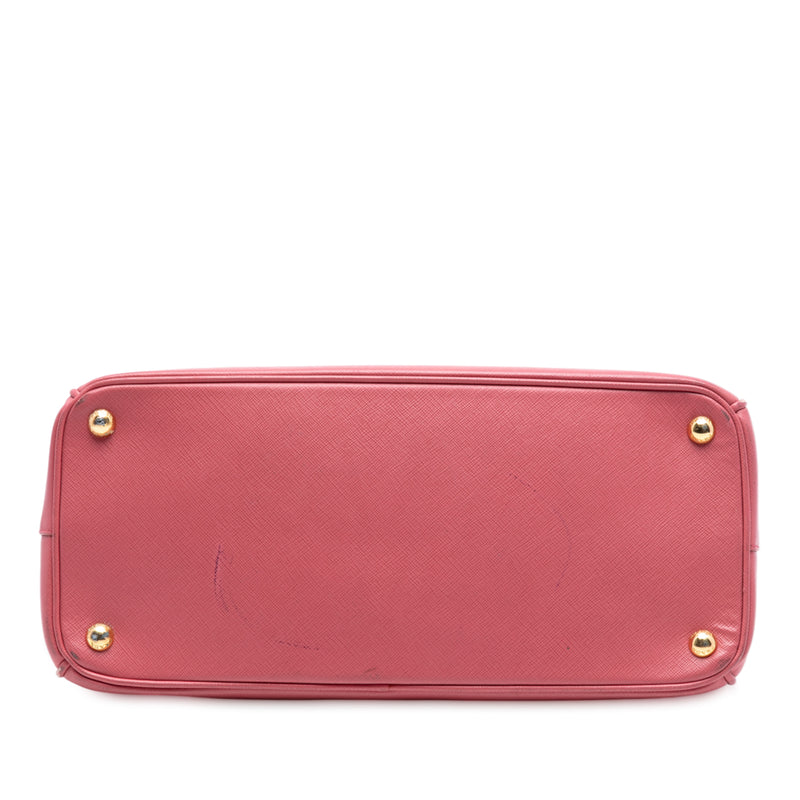 Medium Saffiano Lux Galleria Double Zip Satchel - Image 3