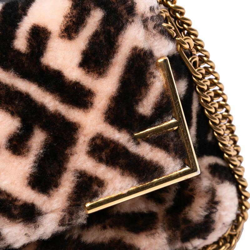 Zucca Shearling Double F Baguette Satchel - Image 9