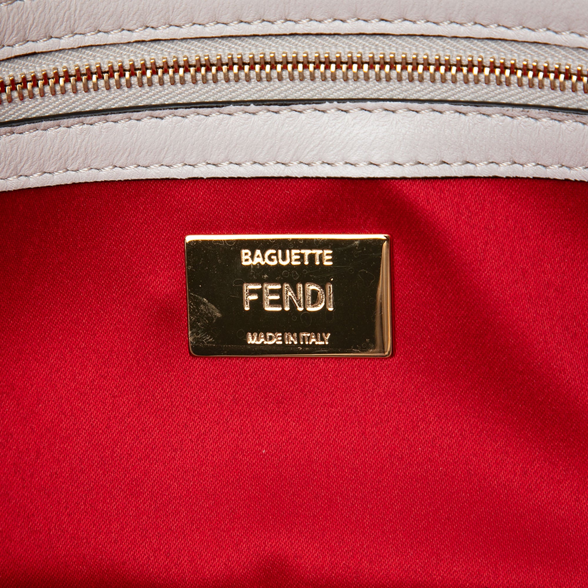 Nappa and Mink Fur Faces Baguette Satchel - Image 5