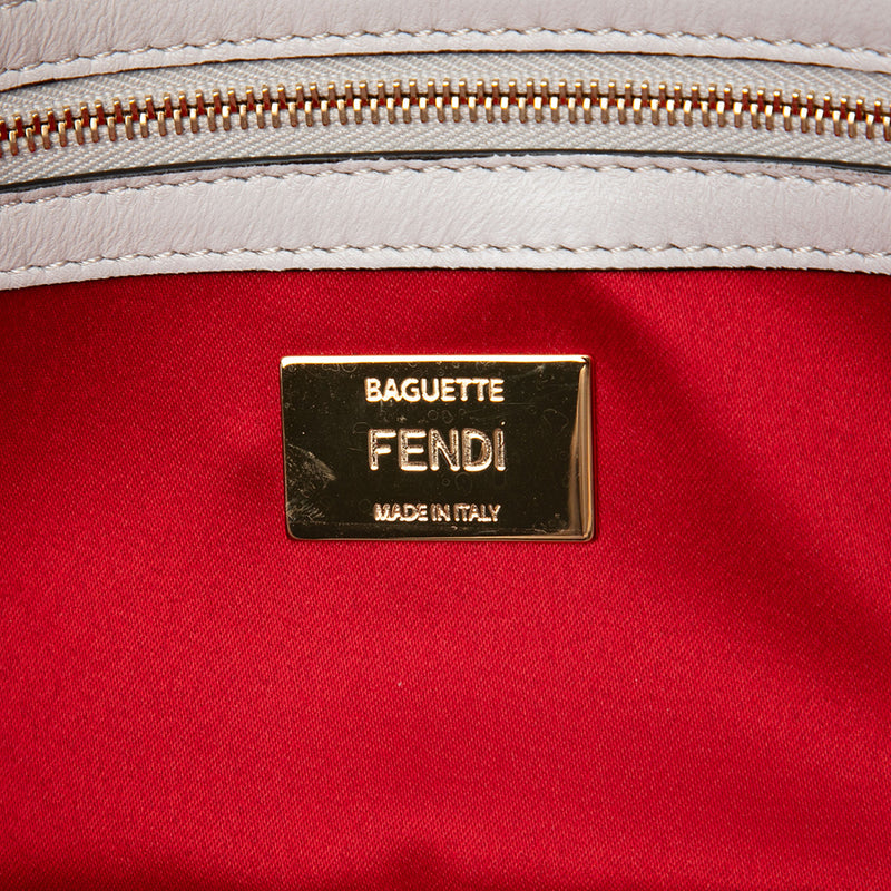 Nappa and Mink Fur Faces Baguette Satchel - Image 5