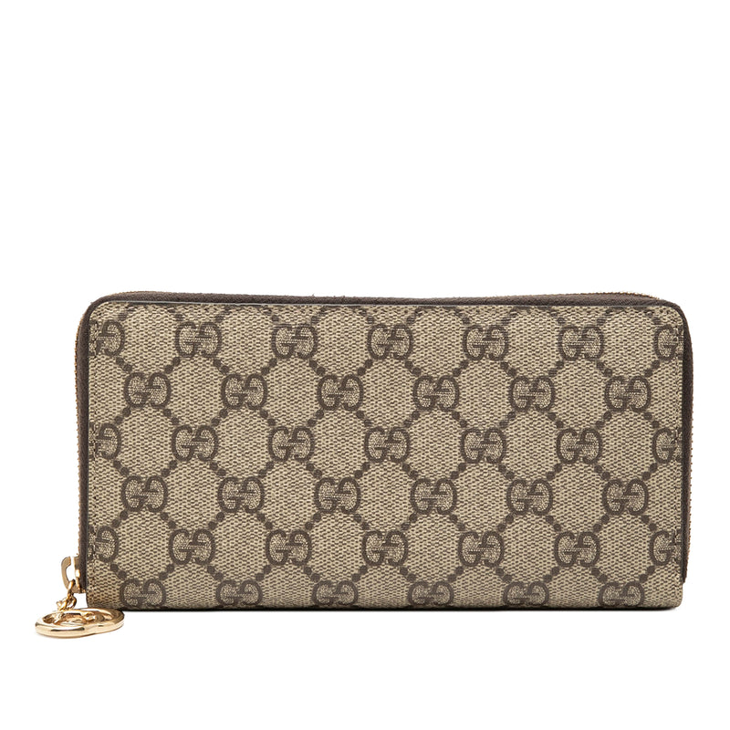 GG Supreme Zip Around Long Wallet