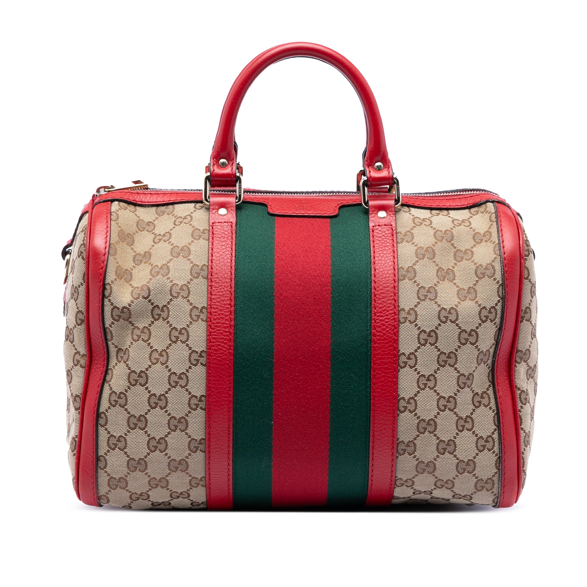 Medium GG Canvas Web Joy Boston Bag - Image 1