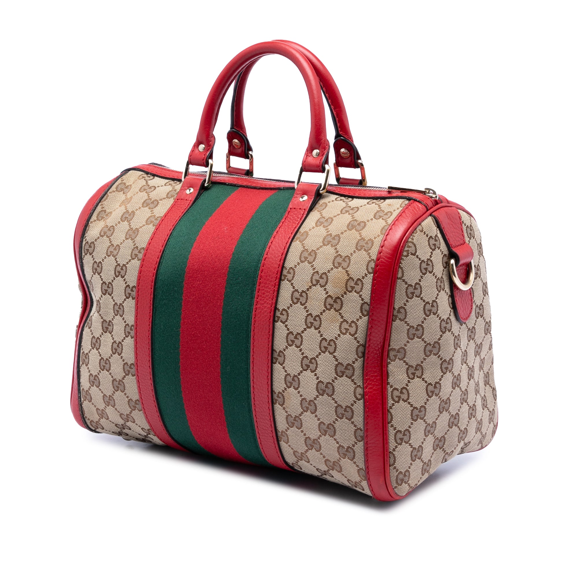 Medium GG Canvas Web Joy Boston Bag - Image 2