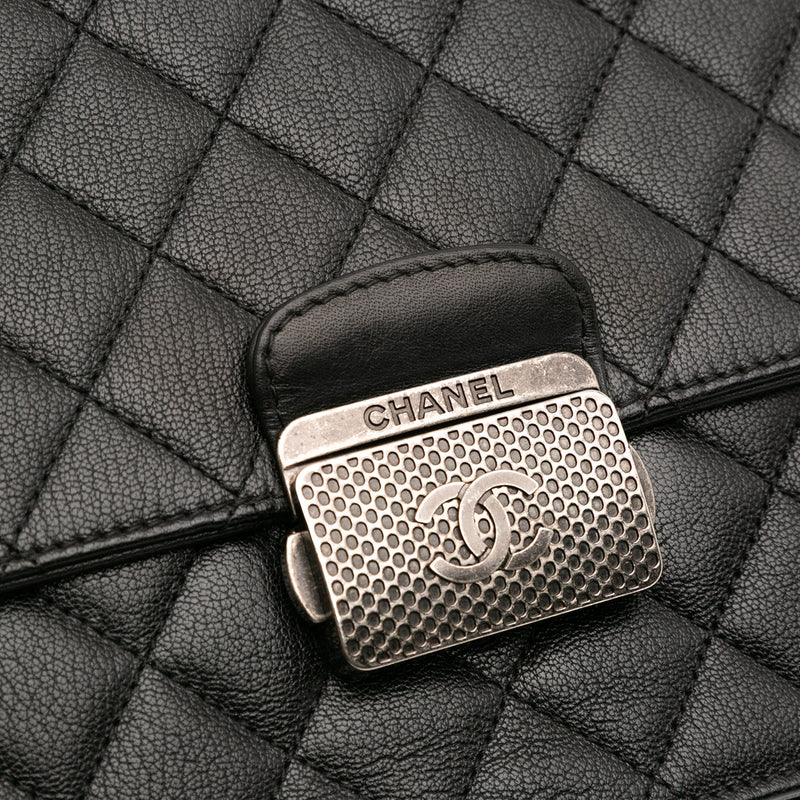 Medium Quilted Goatskin CC University Flap - Image 8