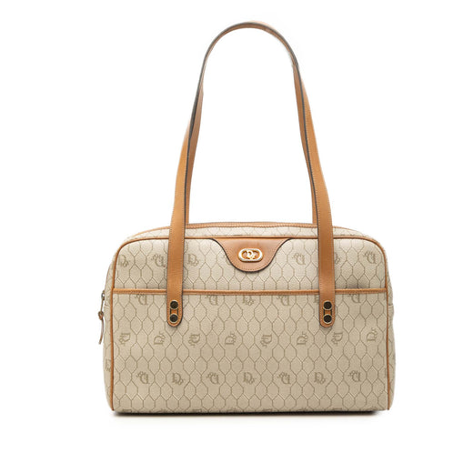 Honeycomb Coated Canvas Shoulder Bag - Image 1