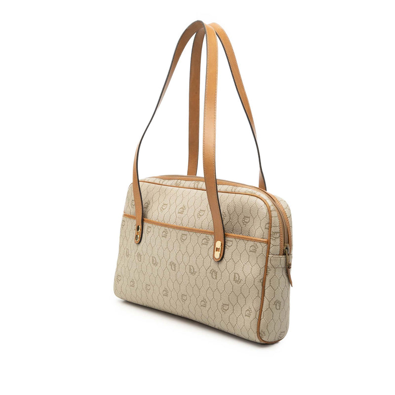Honeycomb Coated Canvas Shoulder Bag - Image 2