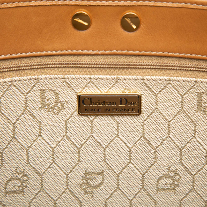 Honeycomb Coated Canvas Shoulder Bag - Image 5