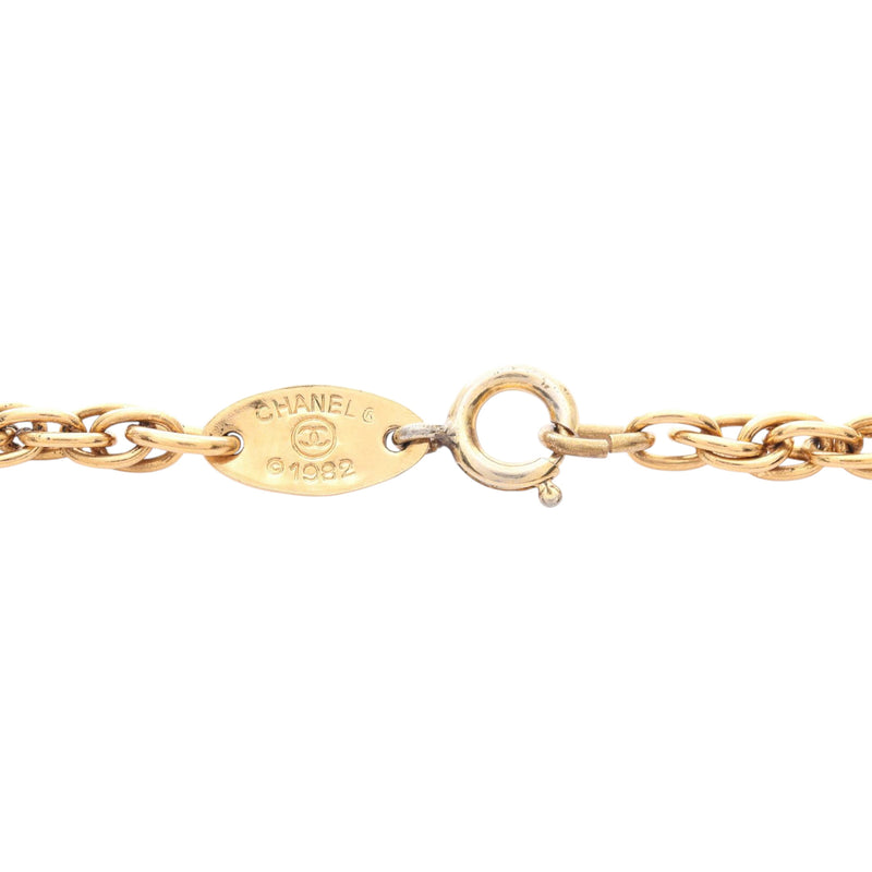 CC Gold Plated Round Pendant Necklace - Image 3