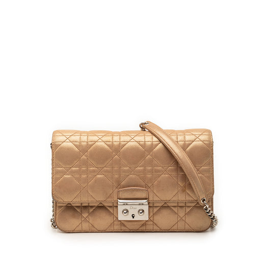 Metallic Lambskin Cannage Miss Dior Promenade Crossbody - Image 1