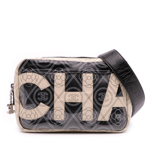 Coated Canvas Camellia Logo Camera Bag - Image 1