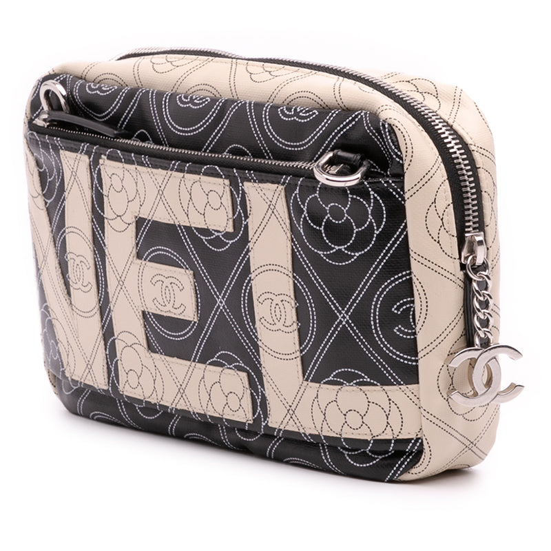 Coated Canvas Camellia Logo Camera Bag - Image 2
