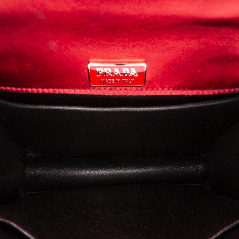 Saffiano Trimmed Metallic Vitello Cahier Bag - Image 4