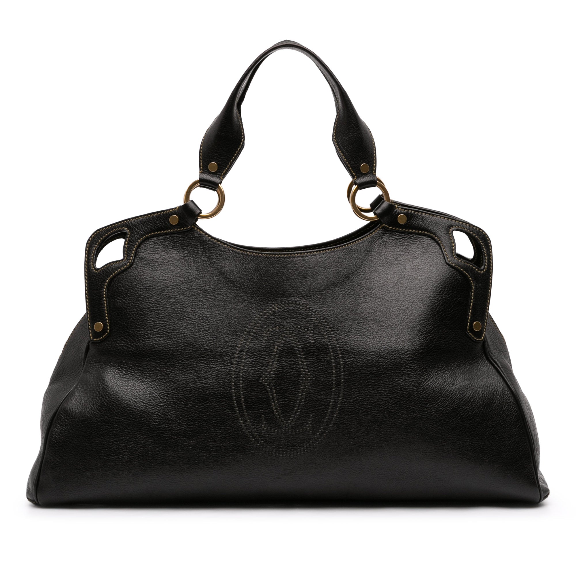 Large Leather Marcello de Cartier Satchel - Image 1