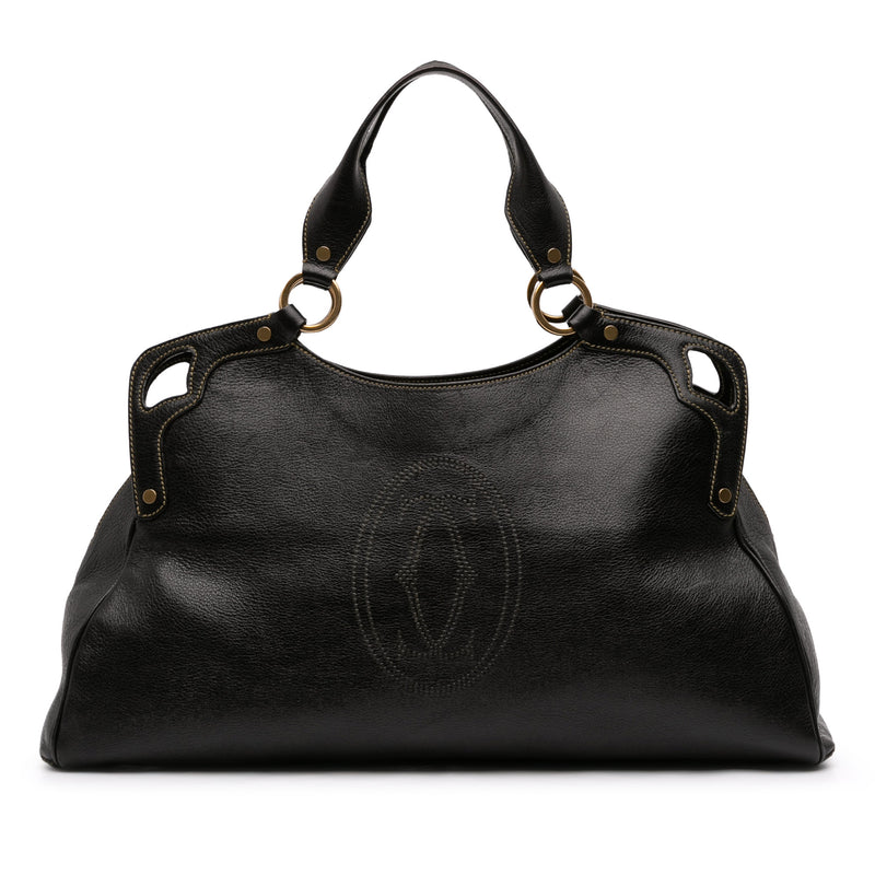 Large Leather Marcello de Cartier Satchel