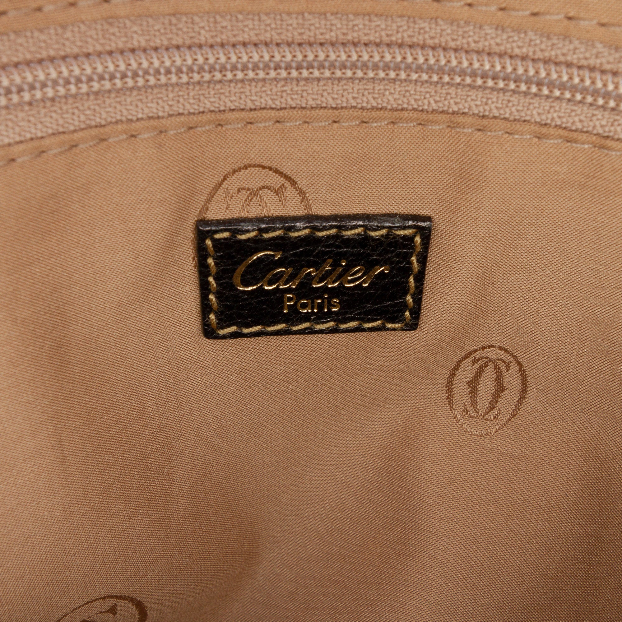 Large Leather Marcello de Cartier Satchel - Image 5