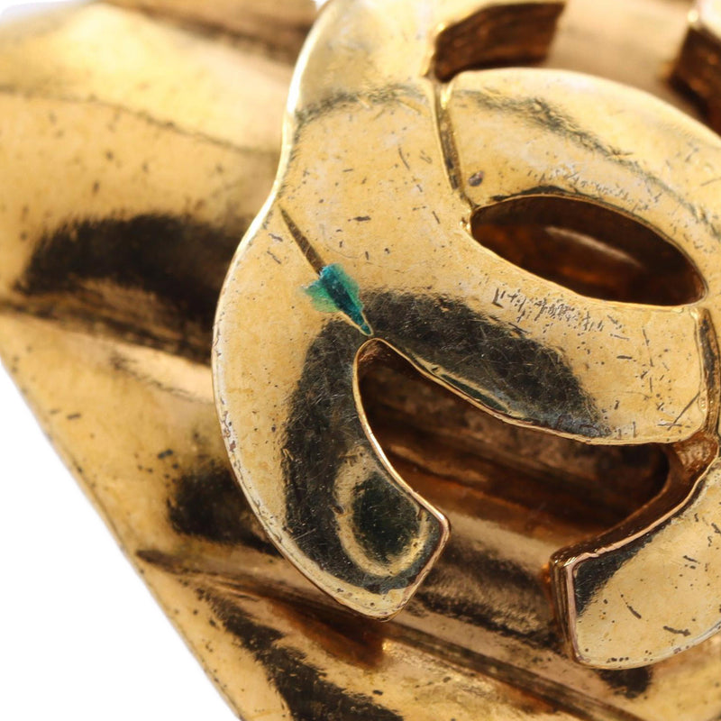 CC Gold Plated Rhombus Clip on Earring - Image 7