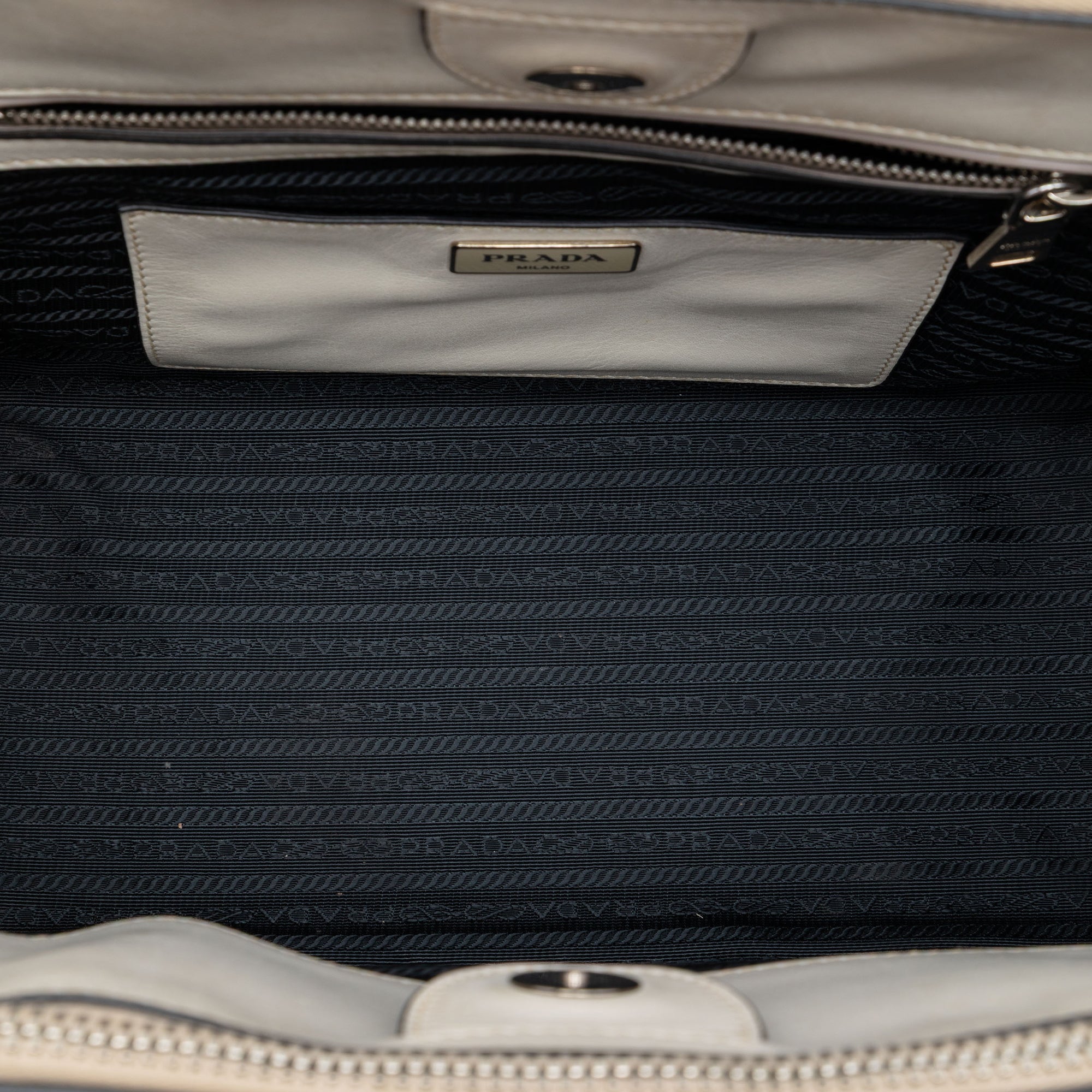 Glace Calf Twin Pocket Double Handle Satchel - Image 4
