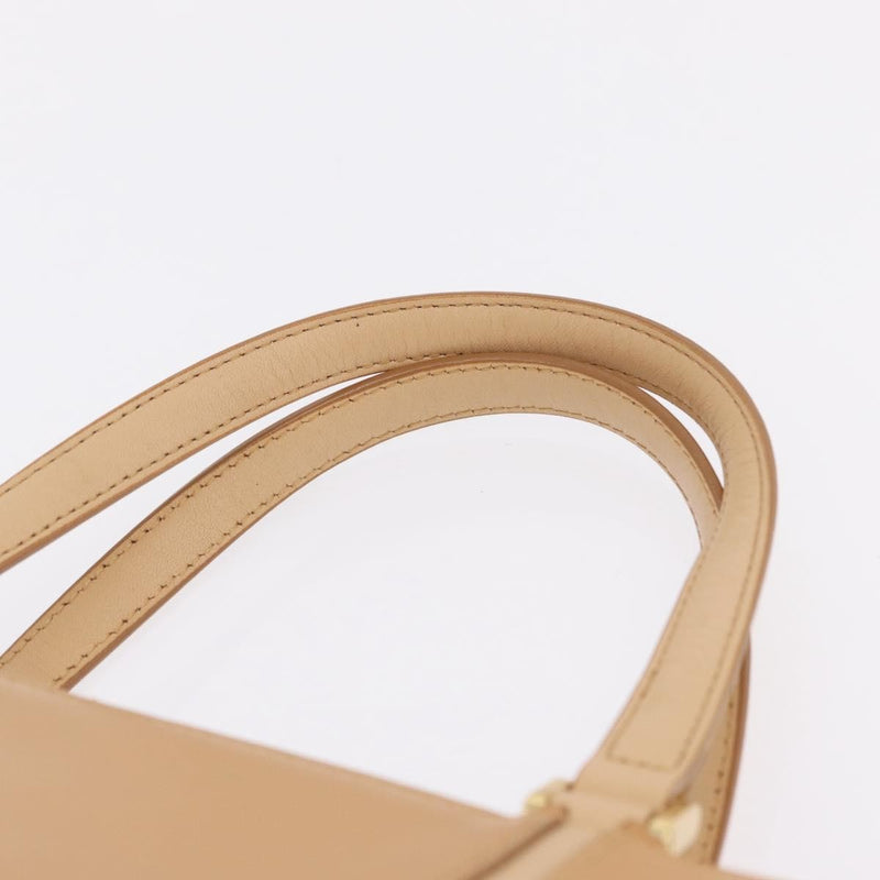 Burberry Handbag Leather Beige Bag