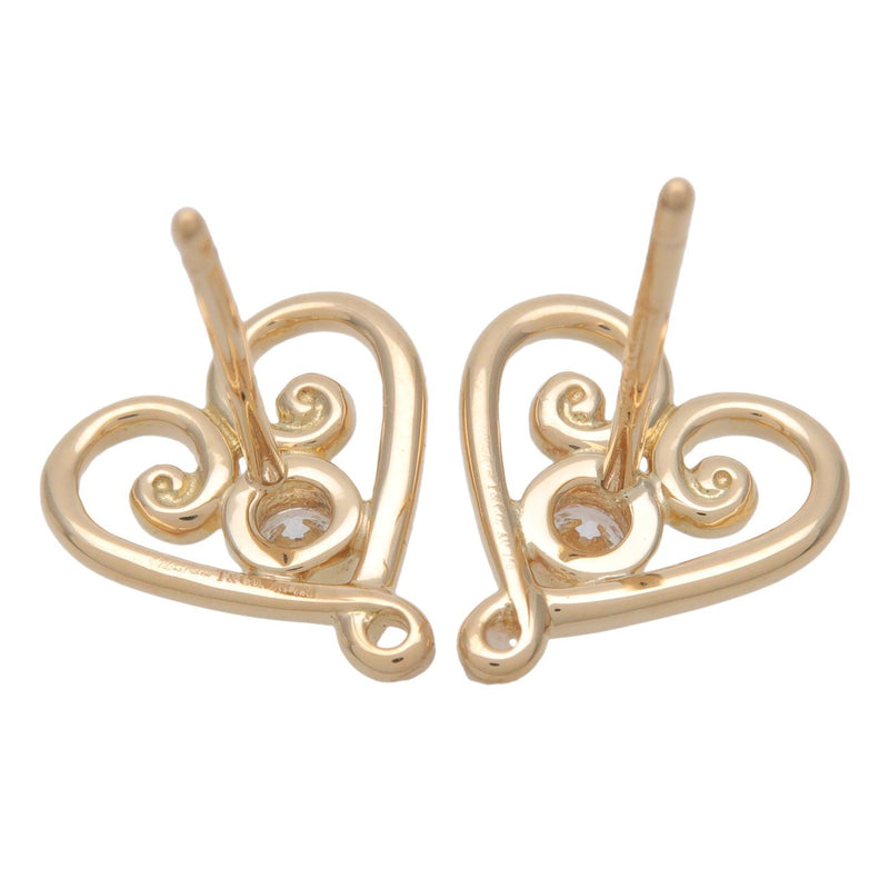 Tiffany & Co. Palomas Venezia Goldoni Heart Stud 18k Yellow Gold And Diamonds Yellow_gold Bijoux