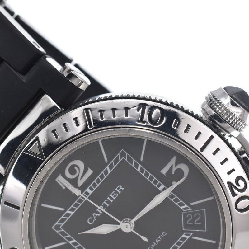 Cartier Pasha Seatimer Automatic Stainless Steel And Rubber Watches