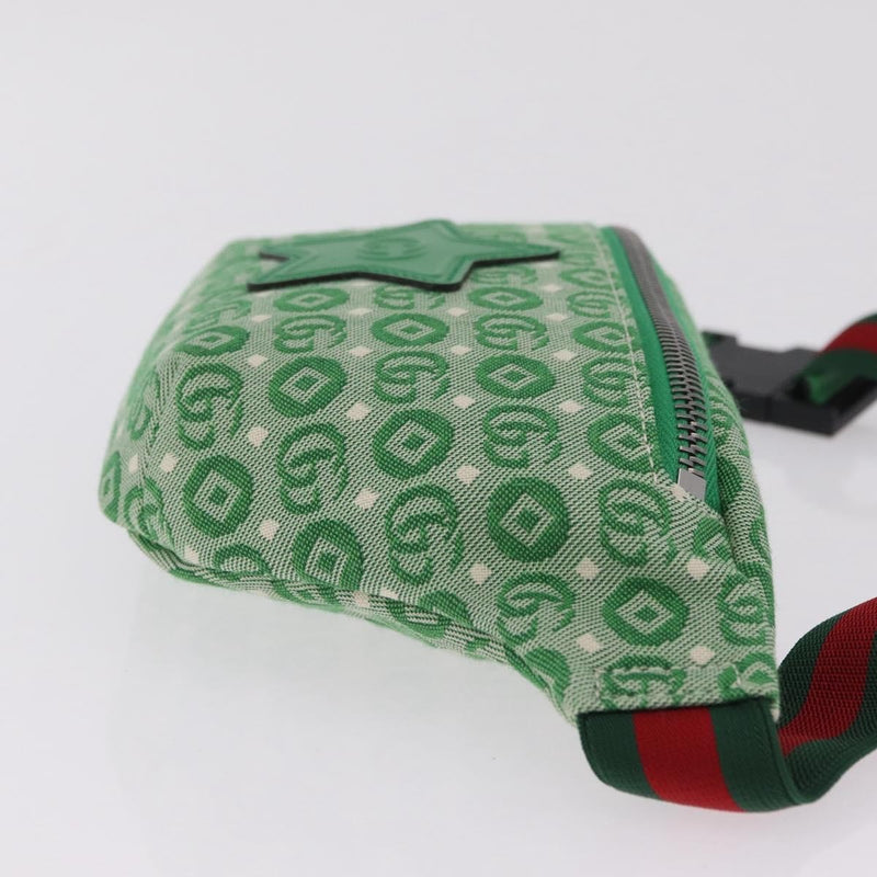 Gucci Childrens Belt Gg Canvas Green Bag