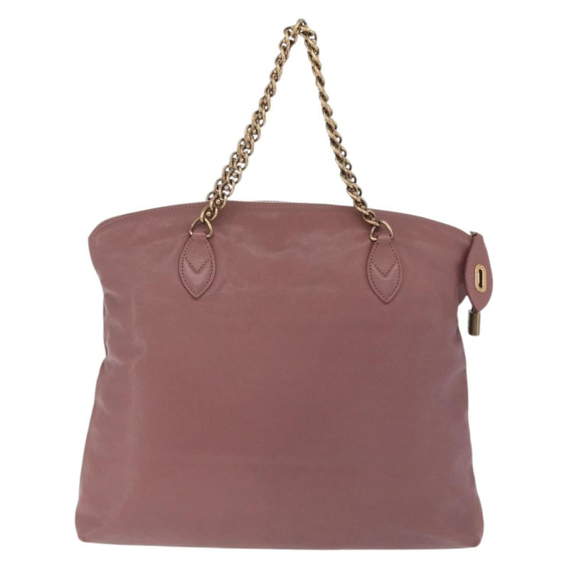 Louis Vuitton Lockit Chain Boudoir Leather Pink Bag