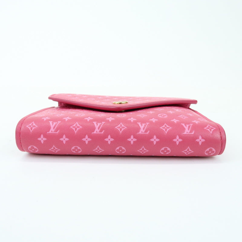 Louis Vuitton Victorine Nanogram Embossed Leather Pink Accessory